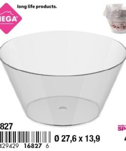 TAZÓN REDONDO TRANSPARENTE 4L 1UND